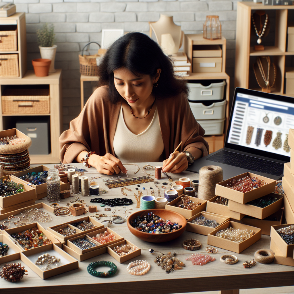 How to Start Selling Handmade Jewelry Online for women in home