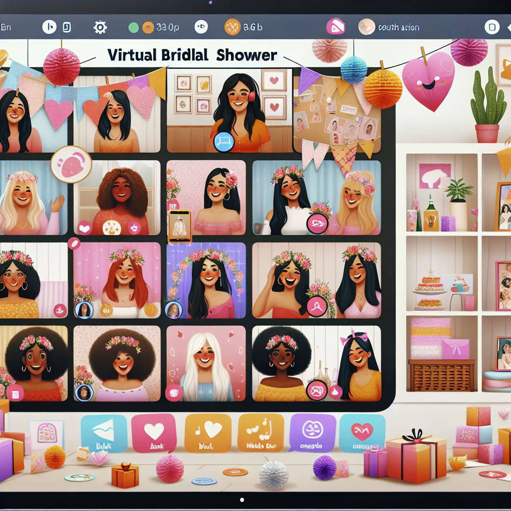 Virtual Bridal Showers: Specialize in planning and hosting virtual bridal showers with creative themes and interactive activities.