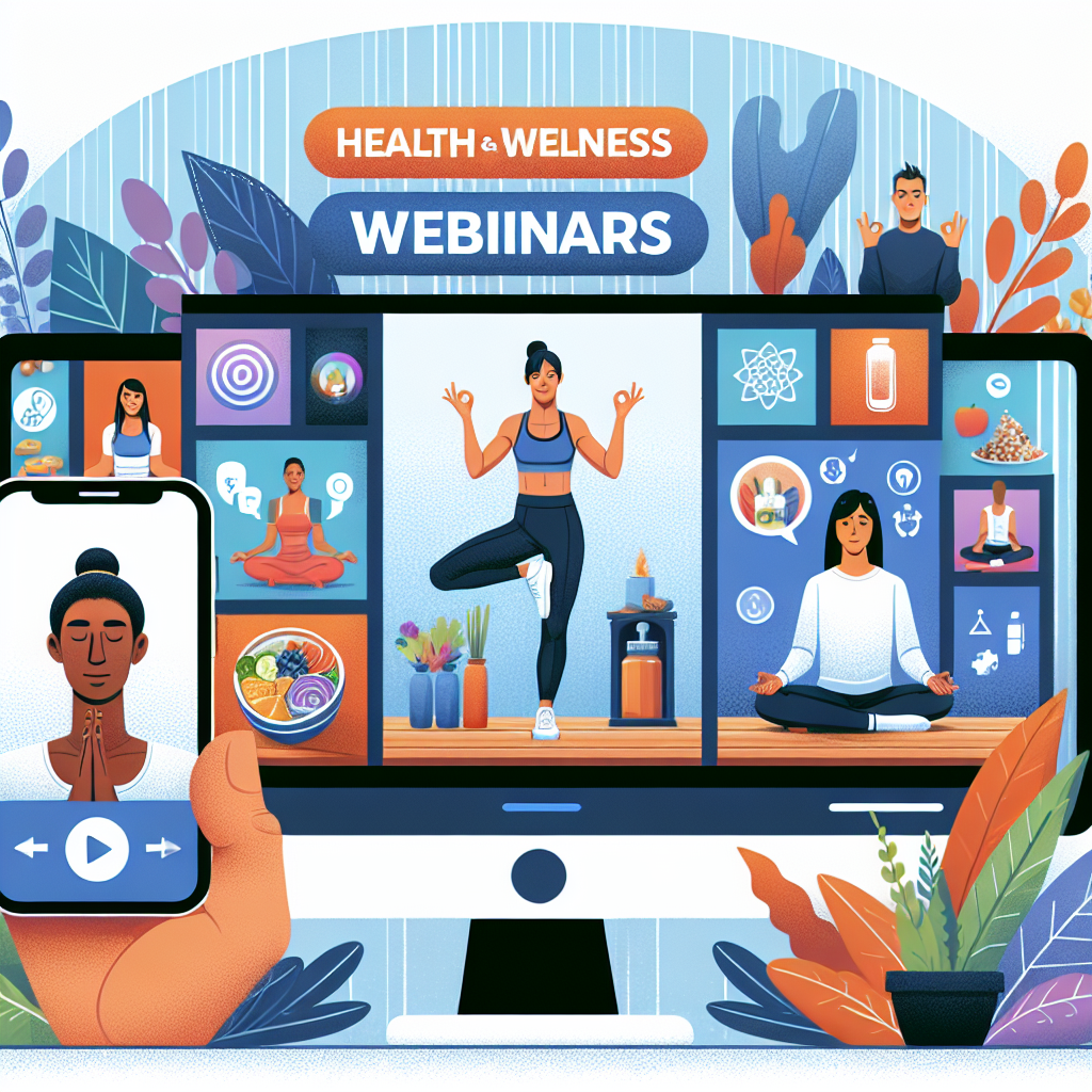 Health and Wellness Webinars: Coordinate online events focused on health and wellness topics, such as fitness routines, mindfulness, or healthy cooking.