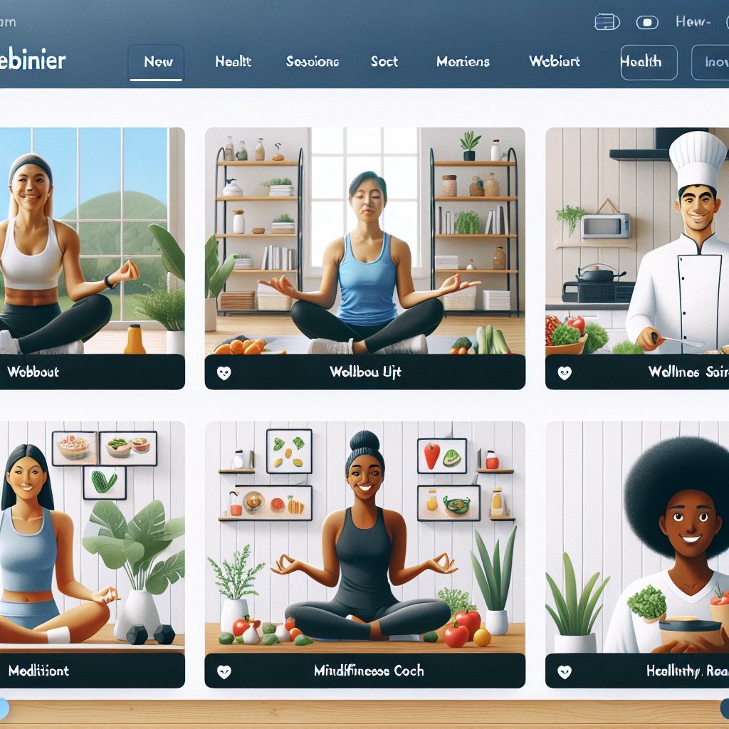 Health and Wellness Webinars: Coordinate online events focused on health and wellness topics, such as fitness routines, mindfulness, or healthy cooking.