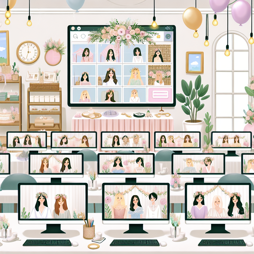 Virtual Bridal Showers: Specialize in planning and hosting virtual bridal showers with creative themes and interactive activities.