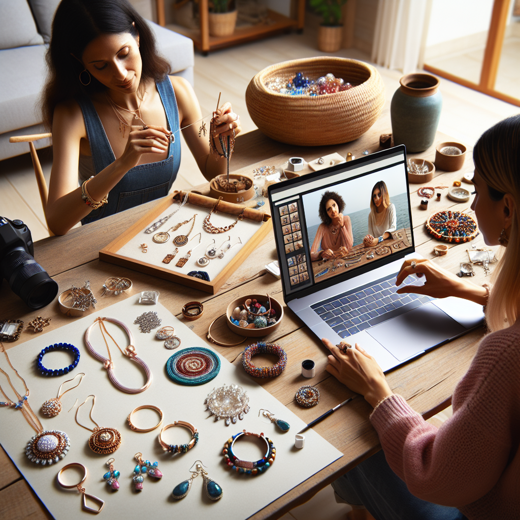 How to Start Selling Handmade Jewelry Online for women in home