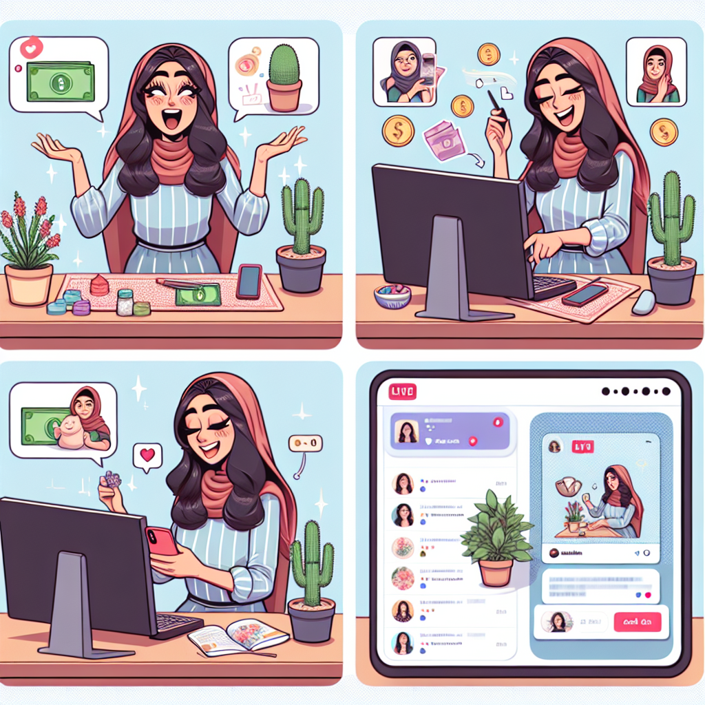 how to get money at tiktok live for women in home